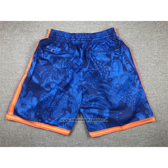 Pantaloncini New York Knicks Special Year of The Tiger Blu